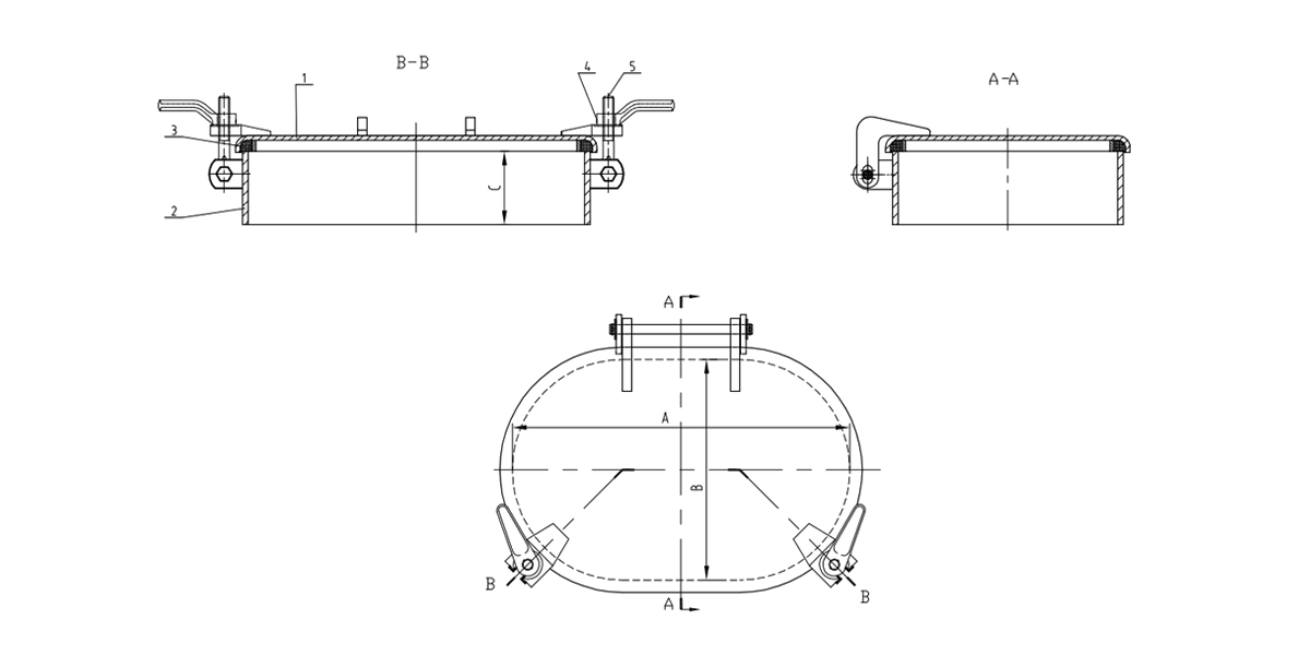 DF-274-5 elevado 2 escotilla para perros para barcos